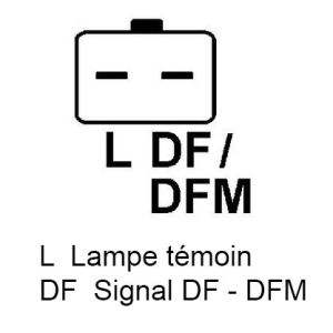 Alternateur compatible pour OPEL 4434147 - Schéma