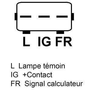 Alternateur compatible pour BMW 12317515029 - Connecteur