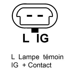 Alternateur compatible pour VOLVO 3862665 - Connecteur