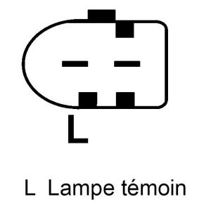 Alternateur compatible pour FIAT 504087183 - Connecteur