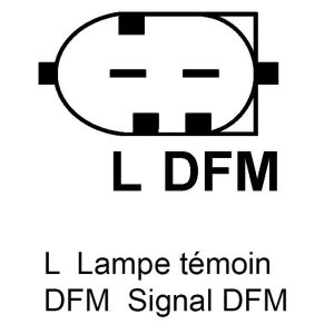 Alternateur compatible pour REMY (DELCO) 10480407 - Connecteur