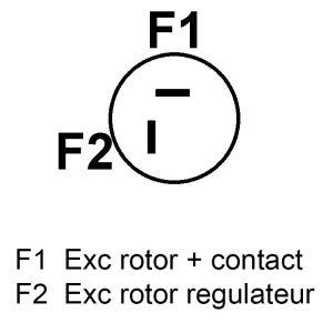 Alternateur compatible pour DENSO 1210004331 - Schéma