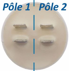 Condensateur permanent 1 µF à cosses pour moteur électrique ou pompe - Condensateur permanent 1 µF