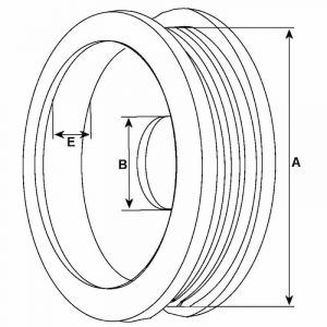 Poulie d'alternateur compatible pour alternateur MITSUBISHI A005T31772 - Poulie compatible pour alternateur MITSUBISHI MD018230