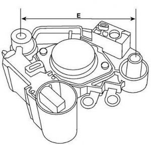 Régulateur compatible pour alternateur HITACHI LR1110503F - régulateur CAO2386914