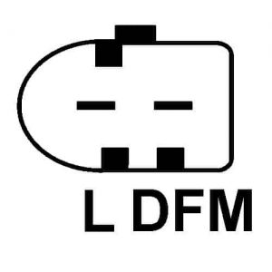 Régulateur compatible pour alternateur BOSCH F00M145287 - Connecteur régulateur PL103