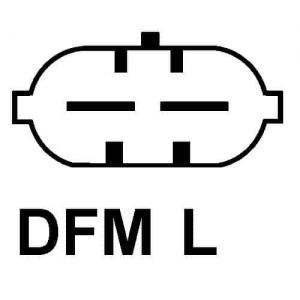 Régulateur compatible pour alternateur BOSCH F00M144160 - Connecteur régulateur PL75