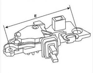 Régulateur compatible pour alternateur DUCELLIER 7562F - Cotes et dimensions