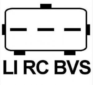 Régulateur compatible pour alternateur DENSO 1042104012 - Schéma