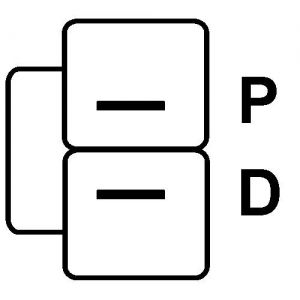 Régulateur compatible pour alternateur TRANSPO IH758 - Connecteur régulateur PL54