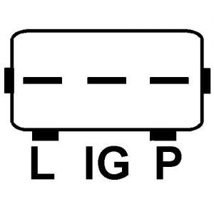 Régulateur compatible pour alternateur DENSO 1012117920 - vue 3
