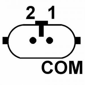 Régulateur compatible pour alternateur MITSUBISHI A004TJ0582ZE - Connecteur régulateur PL124