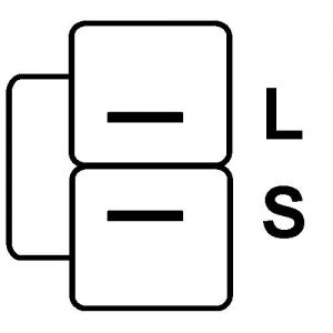 Régulateur compatible pour alternateur UNIPOINT YR575 - Connecteur régulateur PL07
