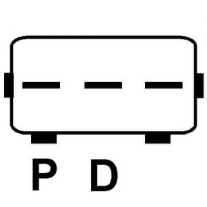 Régulateur compatible pour alternateur MITSUBISHI A3TJ1181 - Connecteur régulateur PL139