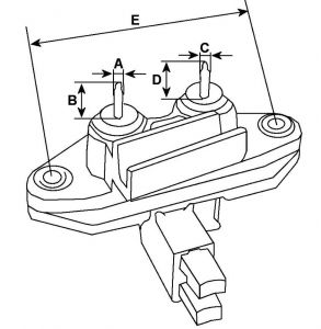 Régulateur Prestolite pour alternateur LUCAS 66202746 - vue 3