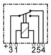 Mini relais 24V deux contacts compatible pour BOSCH 0332207202 - Relais deux contacts 24V Wehrle 29401000