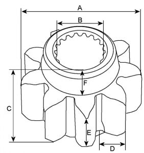 Kit de joints compatible pour démarreur FORD 4529404 - vue 2