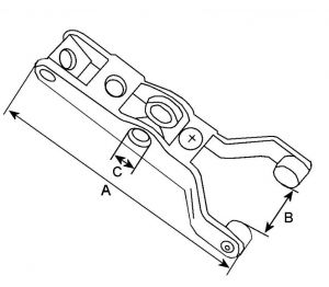 Fourchette compatible pour démarreur HITACHI S114829B - vue 2