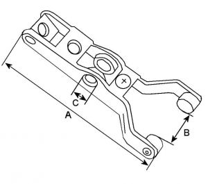 Fourchette compatible pour démarreur MITSUBISHI M008T60071A - vue 2