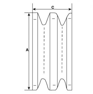 Poulie d'alternateur compatible pour alternateur BOSCH 0120400726 - vue 2