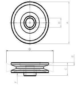 Poulie d'alternateur compatible pour alternateur WAI 241111 - vue 2