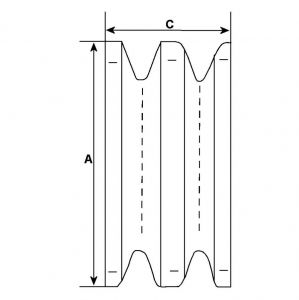 Poulie d'alternateur compatible pour alternateur ACE 1266P - vue 2
