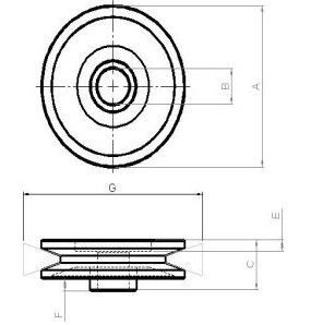 Poulie d'alternateur compatible pour alternateur ACE 1266P - vue 3