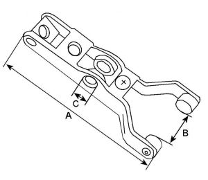 Fourchette compatible pour démarreur MITSUBISHI M002T78172A - vue 2