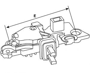Régulateur compatible pour alternateur REMY (DELCO) 135163 - vue 2