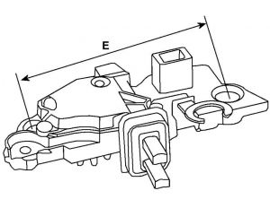 Régulateur compatible pour alternateur REMY (DELCO) 1118381 - vue 2