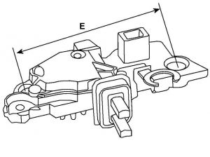 Régulateur compatible pour alternateur REMY (DELCO) 233931 - vue 3