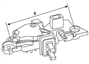 Régulateur compatible pour alternateur TRANSPO D10SE241 - vue 2