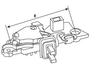 Régulateur compatible pour alternateur TOYOTA 2706027030 - vue 3