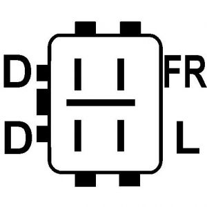 Régulateur compatible pour alternateur AUTOSTARTER POLAND ARE6102 - vue 3