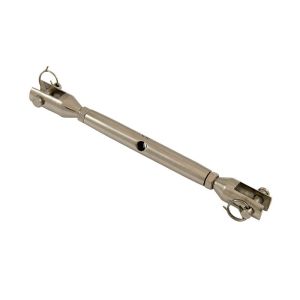 Ridoir à 2 chapes soudées M14 (Inox) - Ridoir INOX à deux chapes soudées jusqu'à 790kg