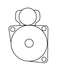 Démarreur compatible pour ISKRA AZF4310 - SCHEMA KUR257170