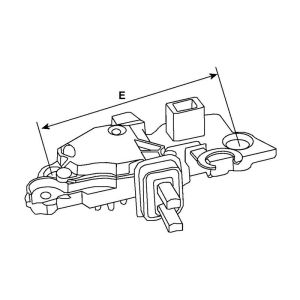 Régulateur Bosch pour alternateur BOSCH 0124625023 - schema alternateur CAO335947