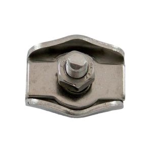 Serre-câble plat simplex Ø 10mm (Inox) - Serre-câble plat INOX simplex de diamètre de câble 10mm