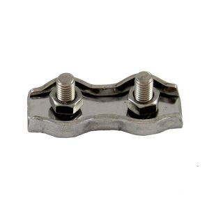 Serre-câble plat duplex Ø 8mm (Inox) - Serre-câble INOX plat duplex de diamètre de câble 8mm