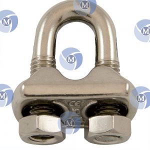 5 Serre-câbles à étrier Inox A4 - Pour Câble Acier/inox De 4 Mm - Qualité Marine