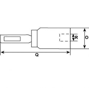 Solénoide compatible pour démarreur TOYOTA 281000T030 - Côtes et dimensions