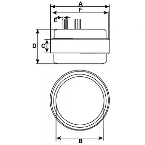 Stator d'alternateur compatible pour MITSUBISHI A003T01877A - Côtes et dimensions stator pour alternateur