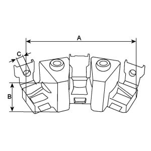 Boîtier terminal compatible pour alternateur VALEO 593421 - Boitier terminal pour alternateur 593421	Valeo
