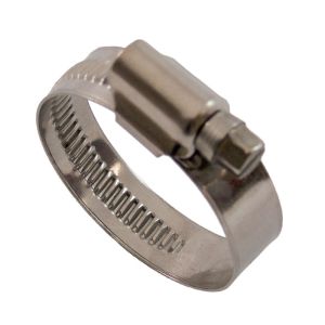 Collier import à vis bande pleine 12,2mm réglable de 50-70mm (Acier W4)