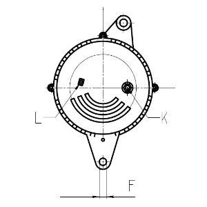 Côtes et dimensions de l'alternateur