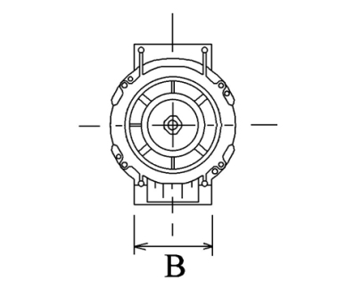 Côtes et dimensions de l'alternateur