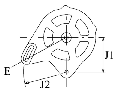Côtes et dimensions de l'alternateur