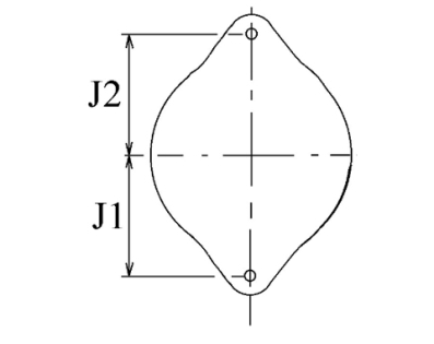 Côtes et dimensions de l'alternateur