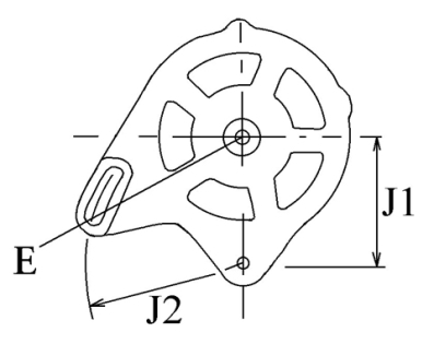 Côtes et dimensions de l'alternateur