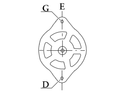 Côtes et dimensions de l'alternateur